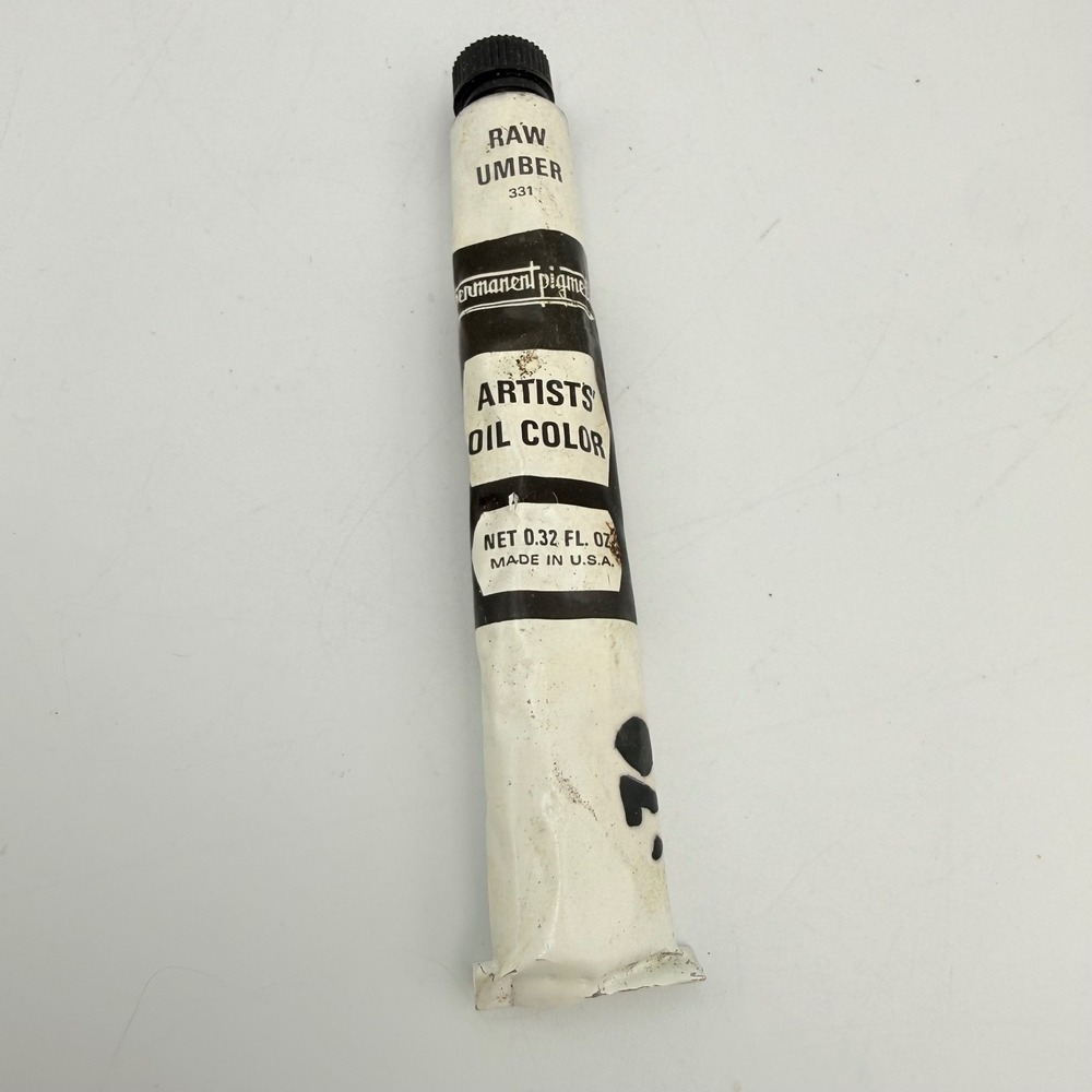 Permanent Pigments Artists Oil Color Raw Umber 331 0.32 fl oz Made in USA Tube